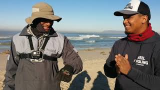Fishing False bay in Cape Town looking for various winter species