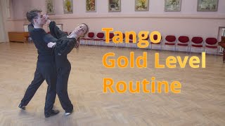 Tango Gold Level Choreography | Progressive Side Step Reverse Turn