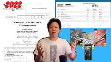 How to prepare for the 2022 VCE MATHS EXAMS (+ bound reference example) - 99.95 (2020)