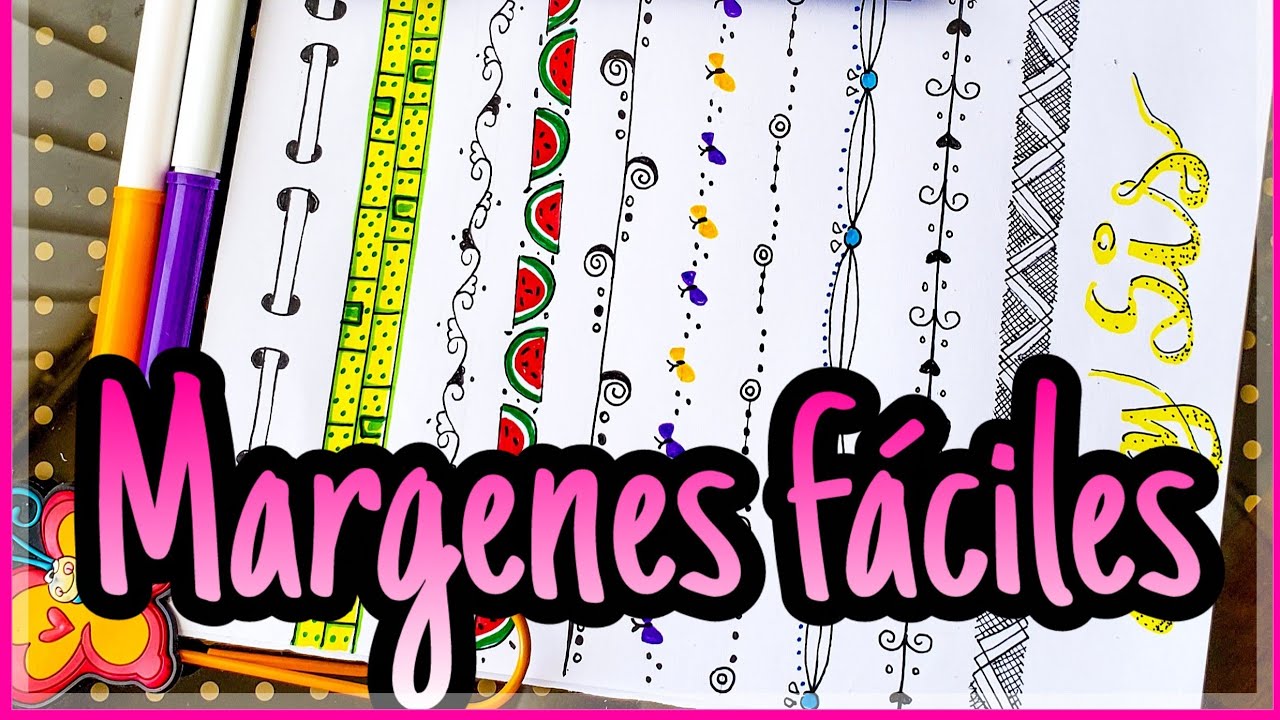VUELTA A CLASES|  MÁRGENES FÁCILES Y ORIGINALES!!