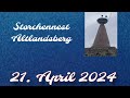 Storchennest Altlandsberg 21.04.2024 (Storchenkamera)