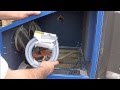 Sandblasting Cabinet and install hose connections equipment Sandblasting Cabinet and install hose connections equipment
