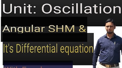 Angular SHM & it