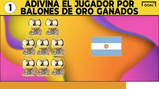 JUEGOS DE FÚTBOL PARA NIÑOS | Versión ADIVINA EL JUGADOR POR SUS BALONES DE ORO | GOAL