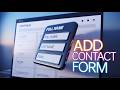 How to Add Contact Form to your Portfolio Website @AdeebTechLab