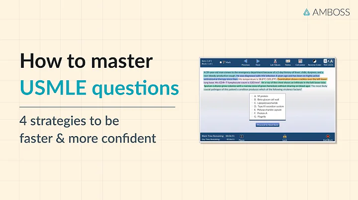 How to master USMLE® questions: 4 strategies to answer Questions faster and more confidently