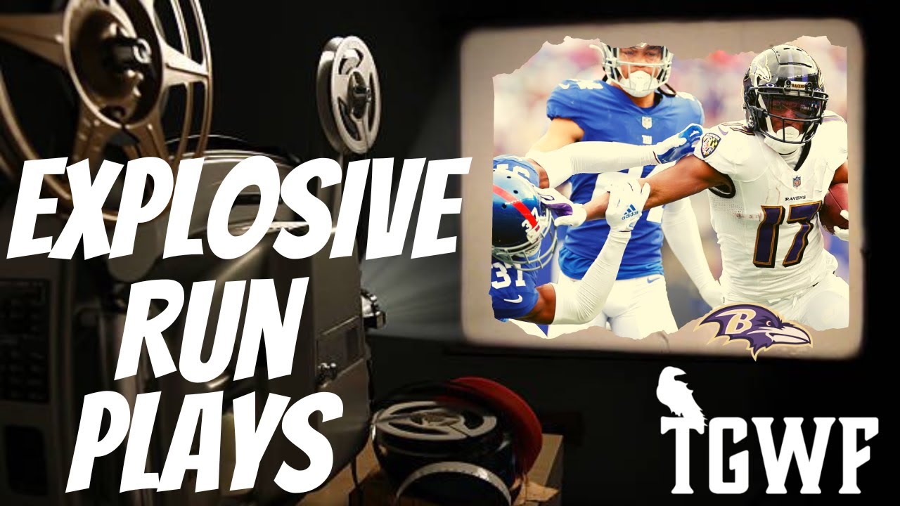 FILM ROOM - EXPLOSIVE RUN PLAYS of the Baltimore Ravens (A22 Breakdown ...