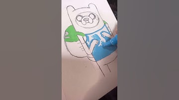 Jake As Finn The Human from Adventure Time Fusion Effect | PizzamoniusArt done by #posca
