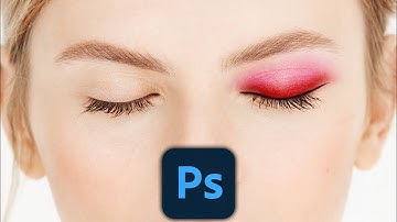 How To Make Eye Shadow Makeup In Photoshop | Digital Makeup