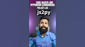 Day 43: js2py - Execute JavaScript in Python with js2py #pythonprogramming #pythonlibraries