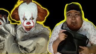 Pennywise scares coulrophobics in Halloween Horror House MANILA 2017