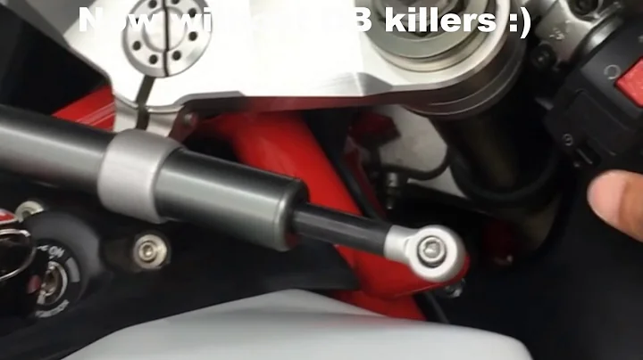 Ducati 848 evo Termignoni vs Stock exhaust.