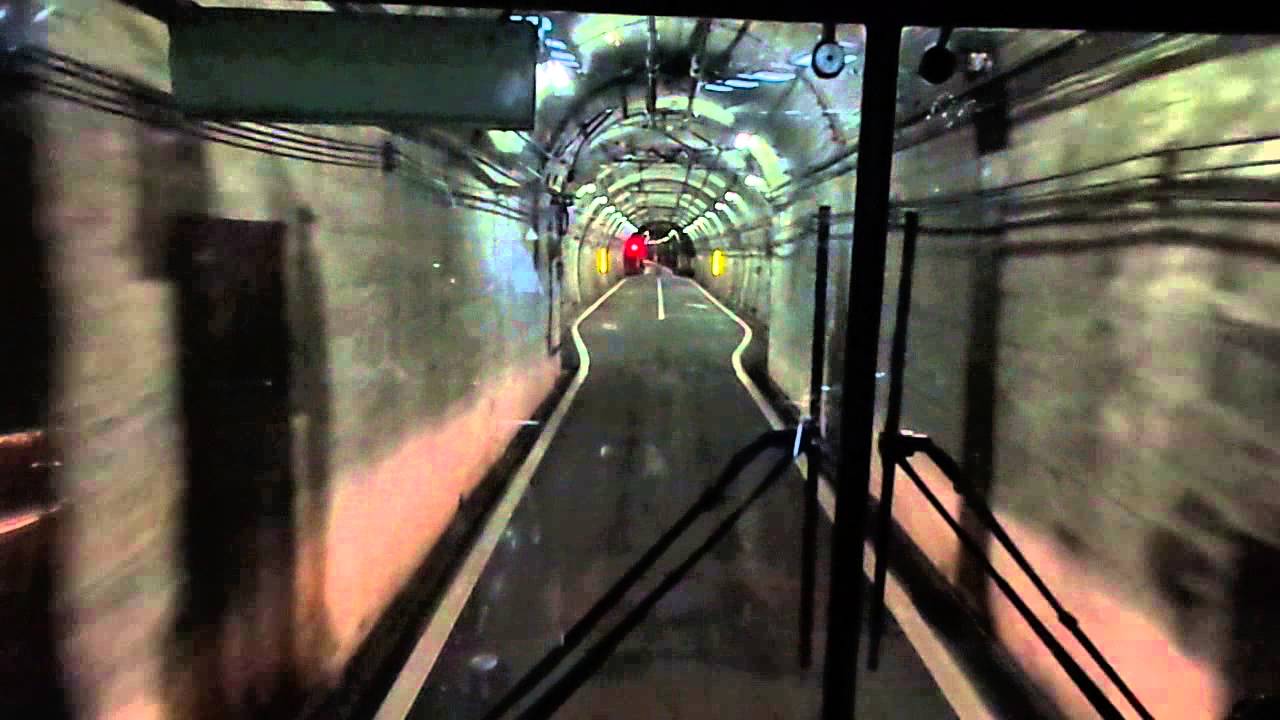 【前面展望】立山トンネルトロリーバス（大観峰~室堂）