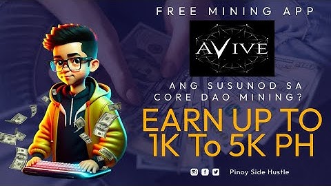 AVIVE WORLD FREE MINING + FREE BTC / MALA CORE DAO??