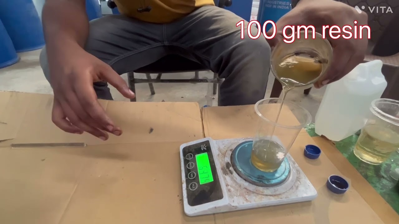 How to mix cobalt and catalyst in unsaturated polyester resin (GP resin)?