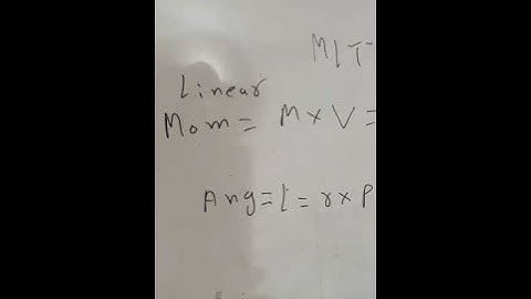 dimension of Linear momentum