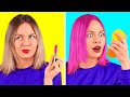 BEAUTY HACKS THAT ACTUALLY WORK! || Funny Makeup Ideas by 123 Go! Live