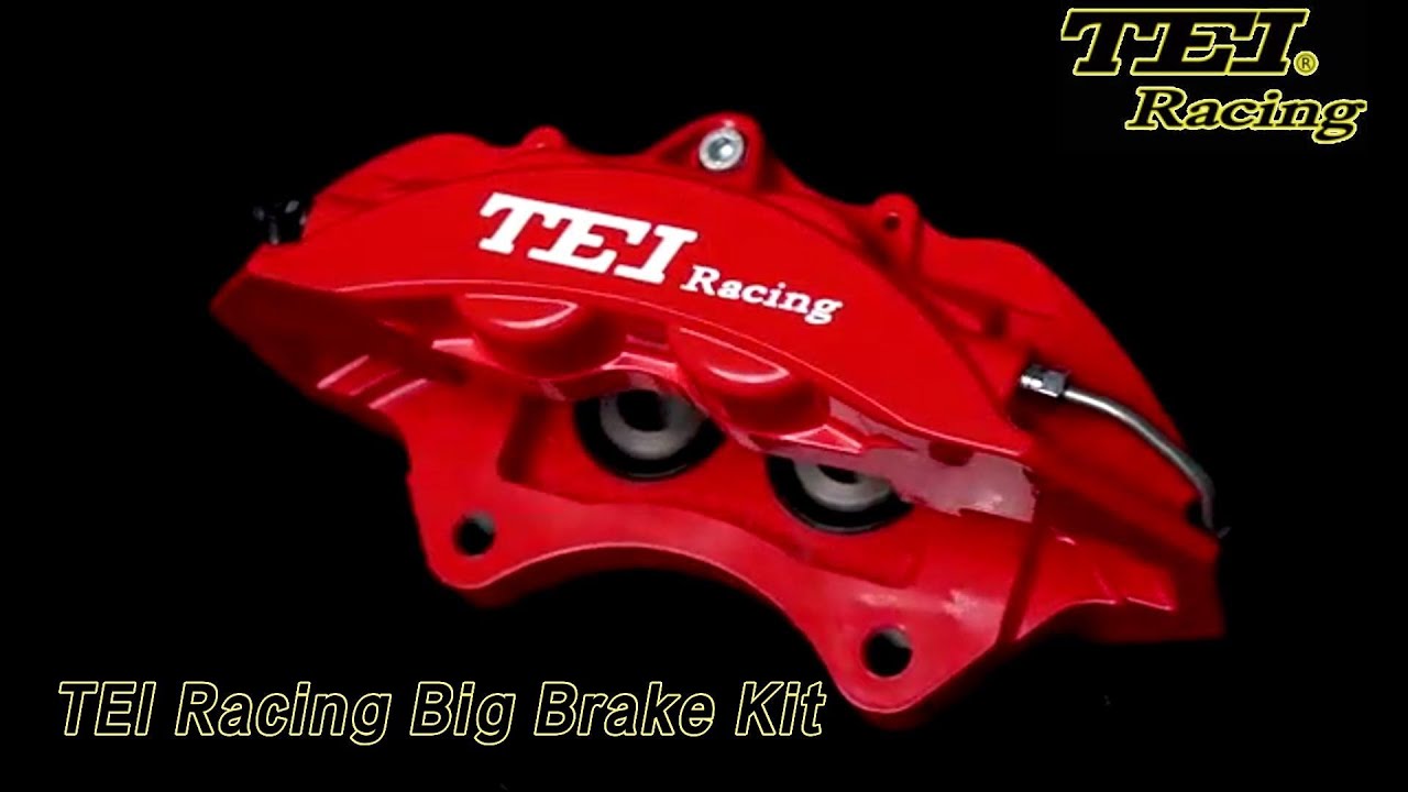 Tei Racing 4 Pistons TEI Racing Big Brake Kit 18 Inch Aluminum Alloy Flexible ...