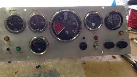 DIY Instrument Panel / Cluster Fab for JCB Backhoe Tractor