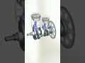 Two Cylinder Crank shaft #design #Solidworks #SolidWorks #cadcam #shorts #shortsfeed #viral