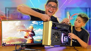 Coloquei meu filho para montar um SUPER PC GAMER MINI ITX! Será que deu CERTO?