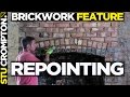 how to point brick wall chimney breast, bricklaying tutorial