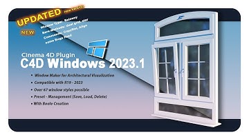 Cinema 4D Plugin - Update Window Maker -  Procedural Windows in R19-2024