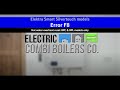 F8 Error - How to reset on Smart Silvertouch Electric Combi Boiler (Models: BPC &amp; BPL only)
