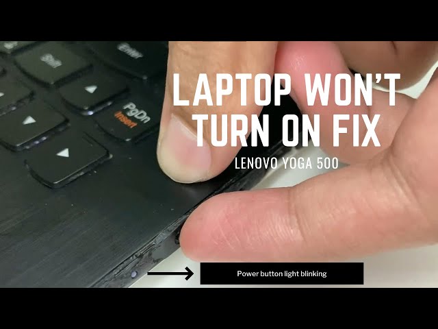 Stue personale Sanders Laptop Won't Turn On Power Button Light Blinking Fix | Easy DIY Fix -  YouTube