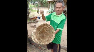 membuat wuwu,perangkap ikan tradisional..