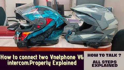 How to connect 2 Vnetphone V6 intercoms and communicate |  Explained 😎  #intercom #bluetooth #riding