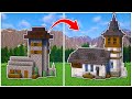 Minecraft ►  How To Transform A Taiga Village Cleric Church | Survival Build