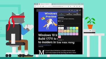 Windows 10 Insiders Preview Build 17711 introduces additional Themes to Microsoft Edge Reading View