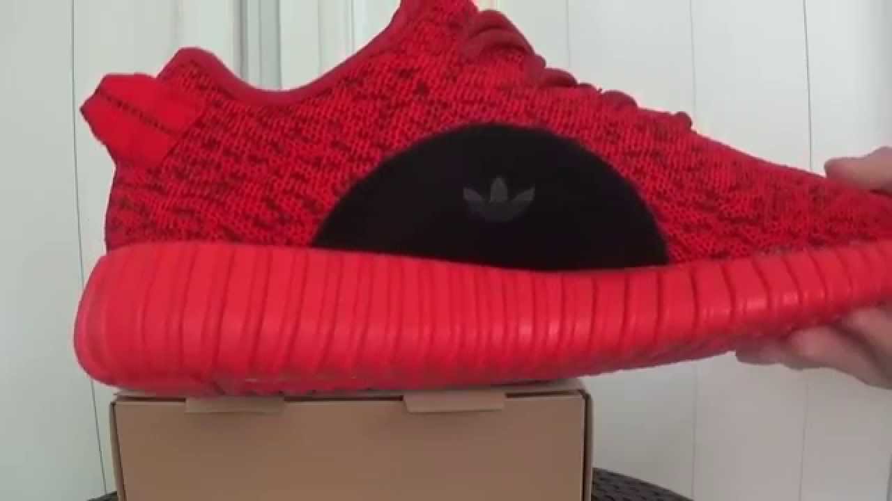 all red yeezys