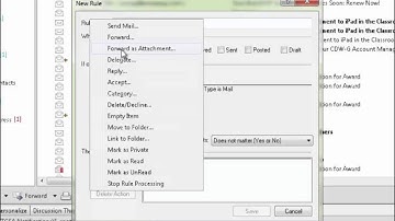 Groupwise email rules