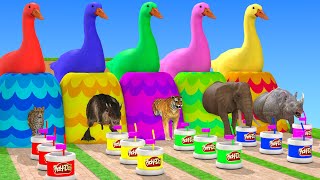 5 Giant Duck, Monkey, Piglet, chicken, dog, cat, cow, Sheep, Transfiguration funny animal 2024