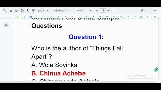 Covenant University Post UTME Past Questions and Answers 2026 | Updated PDF Download