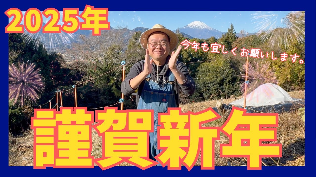 謹賀新年！2025年は皆さんのおかげで耕作放棄地だった農地にみかんの苗