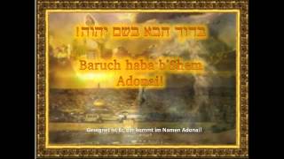 Video thumbnail of "Baruch haba b'Shem Adonai (with lyrics) ברוך הבא בשם יהוה"