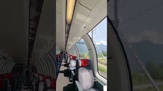 Panoramic First Class Train in Switzerland #shorts #switzerland #sbbcffffs #shortsviral