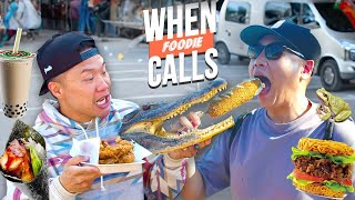 Shoving EVERYTHING in Our MOUFS at FOODIELAND - When Foodie Calls Ep 16