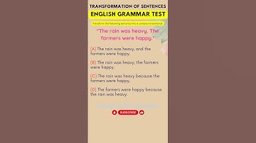 Transform Complex Sentences: Take the Compound Sentence Quiz!