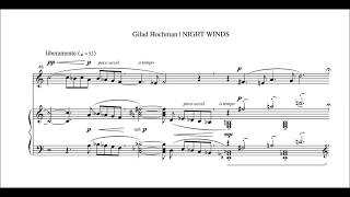 NIGHT WINDS – Vocalise for Soprano and Piano / Gilad Hochman (w. Score)