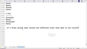 Session 19 Comparing contents of files bu using cmp,diff,sdiff,vimdiff and comm command