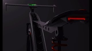 Keyshot 5.64 Animation Render | Electric bicycle with spokeless wheels | Presentation video