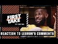 Kendrick Perkins and Keyshawn Johnson react to LeBron James' comments on Boston fans | First Take