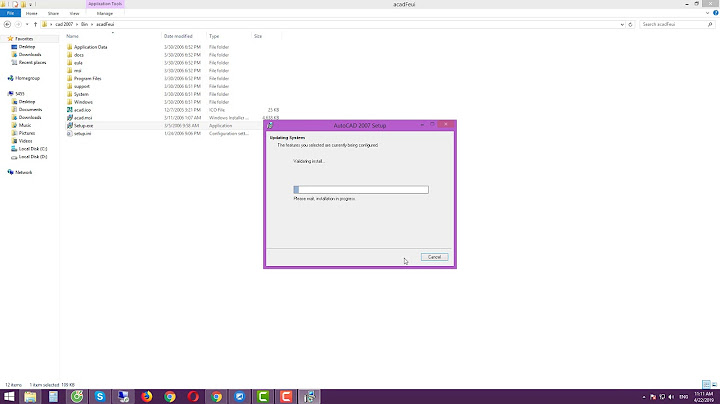 Hướng dẫn cài autocad 2007 trên win 10	Informational
