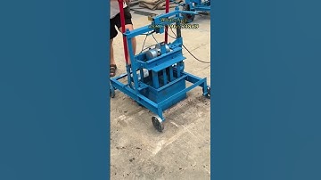 Brick Machine Mobile Small Concrete Hollow Solid Cement Diesel Engine Block Making Machine#manybrick