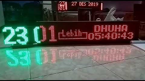 ESP 8266 Big and Small font MOSLEM CLOCK PRAYER