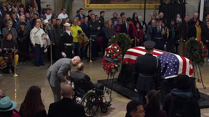 VIDEO: Sen. Bob Dole salutes former Pres. George H.W. Bush